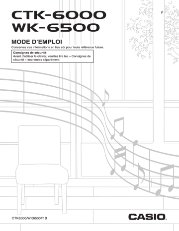 WK-6500 | Manual | Casio CTK-6000 Manuel utilisateur | Fixfr