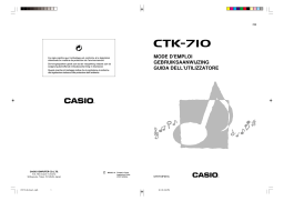 Casio CTK-710 Manuel utilisateur