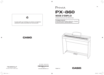 Manual | Casio PX-860 Manuel utilisateur | Fixfr