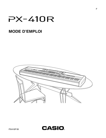 PX-575R | Manual | Casio PX-410R Manuel utilisateur | Fixfr