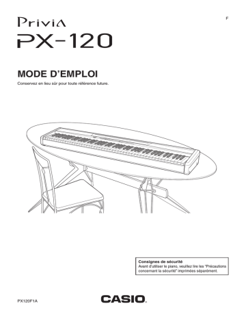 Manual | Casio PX-120 Manuel utilisateur | Fixfr