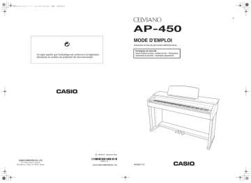 Manual | Casio AP-450 Manuel utilisateur | Fixfr