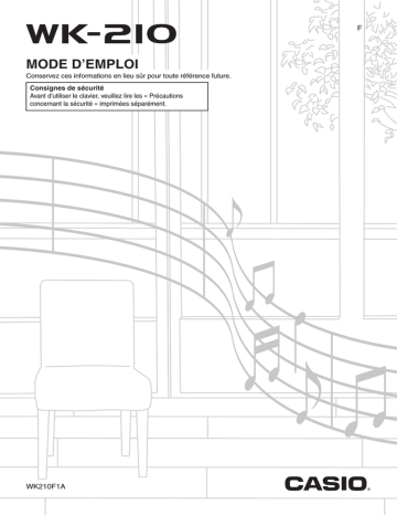 Manual | Casio WK-210 Manuel utilisateur | Fixfr