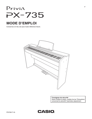 Manual | Casio PX-735 Manuel utilisateur | Fixfr