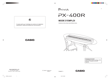 Manual | Casio PX-400R Manuel utilisateur | Fixfr
