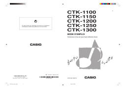 Casio CTK-1300 Manuel utilisateur