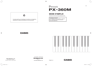 Manual | Casio PX-360 Manuel utilisateur | Fixfr