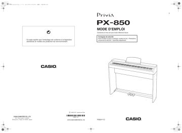 Manual | Casio PX-850 Manuel utilisateur | Fixfr