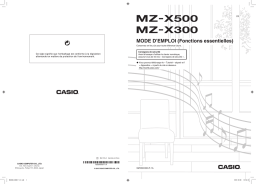 Casio MZ-X500 Manuel utilisateur