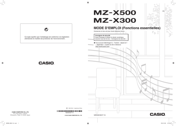 MZ-X300 | Manual | Casio MZ-X500 Manuel utilisateur | Fixfr