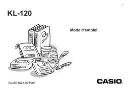 Casio KL-120 Manuel utilisateur