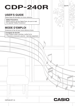 Casio CDP-240R Manuel utilisateur