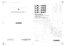 Casio LK-165 Manuel utilisateur