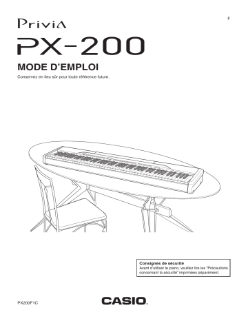 Manual | Casio PX-200 Manuel utilisateur | Fixfr