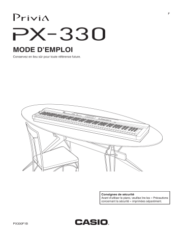 Manual | Casio PX-330 Manuel utilisateur | Fixfr