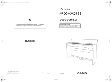 Manual | Casio PX-830 Manuel utilisateur | Fixfr