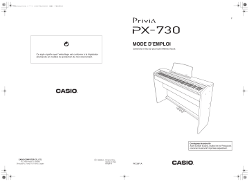 Manual | Casio PX-730 Manuel utilisateur | Fixfr