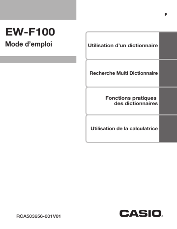 Manual | Casio EW-F100 Manuel utilisateur | Fixfr
