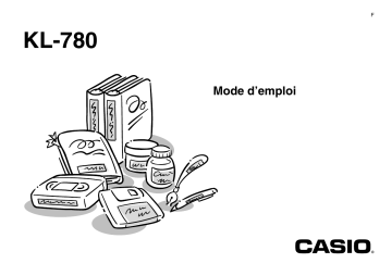 Manual | Casio KL-780 Manuel utilisateur | Fixfr