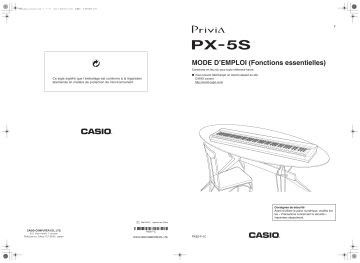 Manual | Casio PX-5S Manuel utilisateur | Fixfr