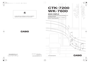 Manual | Casio WK-7600 Manuel utilisateur | Fixfr