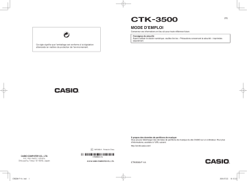 Manual | Casio CTK-3500 Manuel utilisateur | Fixfr