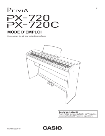 Manual | Casio PX-720 Manuel utilisateur | Fixfr
