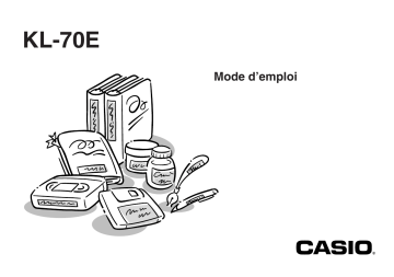Manual | Casio KL-70E Manuel utilisateur | Fixfr