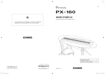 Manual | Casio PX-160 Manuel utilisateur | Fixfr
