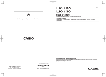 Manual | Casio LK-136 Manuel utilisateur | Fixfr