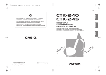 Manual | Casio CTK-240 Manuel utilisateur | Fixfr