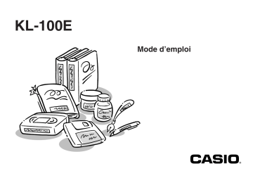 Manual | Casio KL-100E Manuel utilisateur | Fixfr