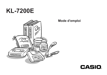 Manual | Casio KL-7200E Manuel utilisateur | Fixfr