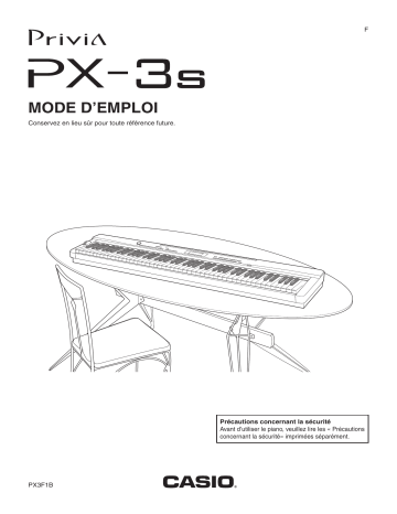 Manual | Casio PX-3S Manuel utilisateur | Fixfr