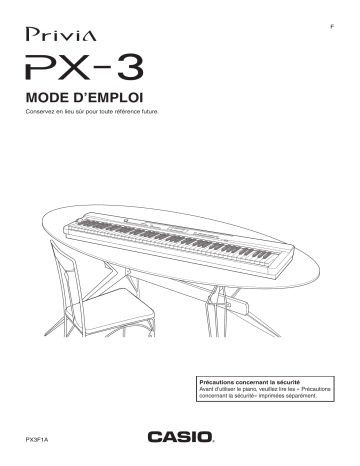 Manual | Casio PX-3 Manuel utilisateur | Fixfr