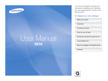 Samsung NX10 Manuel utilisateur | Fixfr