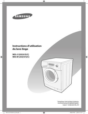 Samsung WD-J1255C Manuel utilisateur | Fixfr