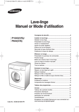 Samsung P843 Manuel utilisateur