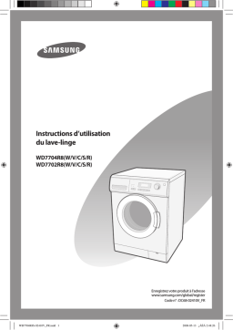 Samsung WD7702R8C/YMF Manuel utilisateur