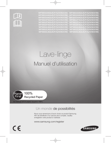 Samsung WF9902AWE Manuel utilisateur | Fixfr