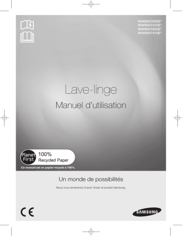 Samsung WW80H7410EX/EF Manuel utilisateur | Fixfr