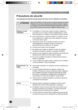 Samsung AQ12FEN Manuel utilisateur