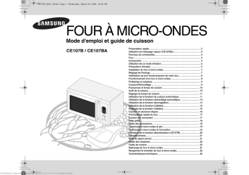 Samsung CE107B Manuel utilisateur | Fixfr