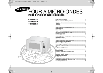 Samsung CE1185GB Manuel utilisateur | Fixfr