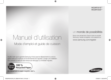 Samsung MG28F301ECW Manuel utilisateur | Fixfr