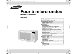 Samsung MS83HCE Manuel utilisateur