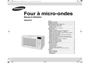 Samsung MS83HCE Manuel utilisateur | Fixfr