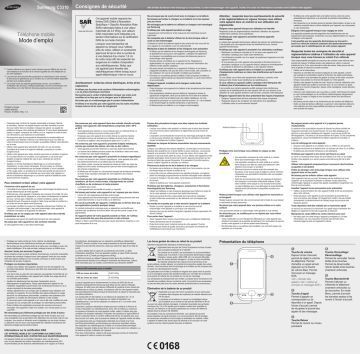 Samsung GT-C3310 Manuel utilisateur | Fixfr