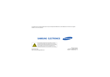 Samsung GT-S7070 Manuel utilisateur | Fixfr