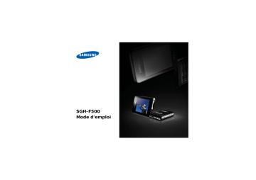 Samsung SGH-F500 Manuel utilisateur | Fixfr
